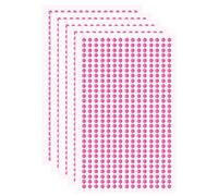 sourcing map 5 Sheet/2250pcs Rhinestone Adhesive Stickers Self Adhesive Acrylic Gem Sticker 3mm Plastic Face Bling Gem Stones Jewel for Nail Art Craft Clothes DIY Makeup Decoration, Light Red