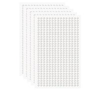 sourcing map 5 Sheet/2250pcs Rhinestone Adhesive Stickers Self Adhesive Acrylic Gem Sticker 3mm Plastic Face Bling Gem Stones Jewel for Nail Art Craft Clothes DIY Makeup Decoration, Rainbow