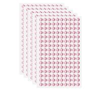 sourcing map 5 Sheet/800pcs Rhinestone Adhesive Stickers Self Adhesive Acrylic Gem Sticker 6mm Plastic Face Bling Gem Stones Jewel for Nail Art Craft Clothes DIY Makeup Decoration, Light Pink