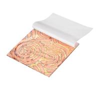 sourcing map 5 Sheet Gold Leaf Sheets, 5.5"x5.5" Imitation Gold Foil Sheets Variegated Booklet Paper for Crafts, Picture Frames, Nails and DIY Arts Decoration,Bronze Auspicious Clouds