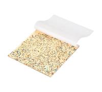 sourcing map 5 Sheet Gold Leaf Sheets, 5.5"x5.5" Imitation Gold Foil Sheets Variegated Booklet Paper for Crafts, Picture Frames, Nails and DIY Arts Decoration,Baby's Breath