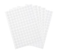 sourcing map 5 Sheets/700Pcs Screw Hole Stickers, 12mm/0.47inch PVC Self-Adhesive Screw Cover Sticker Dustproof Round Screw Covers Caps for Wooden Furniture Cabinet Shelve, White