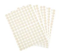 sourcing map 5 Sheets/700Pcs Screw Hole Stickers, 12mm/0.47inch PVC Self-Adhesive Screw Cover Sticker Dustproof Round Screw Covers Caps for Wooden Furniture Cabinet Shelve, Light Khaki