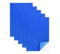 sourcing map 5 Sheets Dark Blue Shiny Foam Sheets with Adhesive Backing, 8x12Inch Self-Adhesive Shiny EVA Foam Sheets Sticky EVA Paper Stickers for Art Crafts Projects, DIY Party Decoration