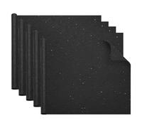 sourcing map 5 Sheets Gift Wrapping Paper, 22.8" x 19.7" Double Layer Stone Wrinkled Textured Paper Floral Bouquet Arrangement Supplies for Flower Packaging Wedding Gift Wrap, Black