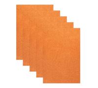 sourcing map 5 Sheets Orange Shiny Foam Sheets, 8 Inch x 12 Inch Sparkle EVA Foam Handicraft Sheets EVA Paper for Art Crafts Projects, Scrapbook Gift DIY Card Party Decoration