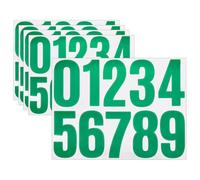 sourcing map 5 Sheets Vinyl House Numbers, 4 Inch Waterproof Self-Adhesive Number Stickers for Mailbox, Sign, Window, Door, Address Number, Green