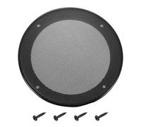 sourcing map 5" Speaker Grill Mesh Cover, Metal Speaker Cover Subwoofer Mesh Grill Guard Protector with Black ABS Plastic Frame for Car Audio Accessories with 4 Screws, Black
