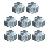 sourcing map 5-Way Gazebo Brackets Kit, Right Angle Corner Bracket Woodworking DIY Post Base Kit for 2" x 2" Lumber for Outdoor Patio Gazebo Log Cabins (8 Pack)
