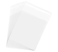 sourcing map 5"x 3.5" Acid-Free Picture Sleeve, 100 Pack Crystal Clear Photo Sleeves Storage Bags Transparent Sealing Bag for 3"x 4" Art Prints, Pictures, Photos, Frame Mats Mattes
