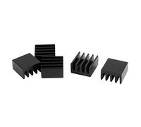 sourcing map 5 x Black 8.8mmx8.8mmx5mm Square Aluminium Heatsink Cooling Cooler Fin