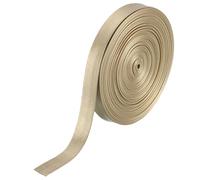 sourcing map 5 Yard 10mm PU Faux Leather Strips, Fold Over Leather Strap Roll Double Sided Faux Supplies for DIY Craft Projects, Gold