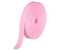 sourcing map 5 Yard 12mm PU Faux Leather Strips, Fold Over Leather Strap Roll Double Sided Faux Supplies for DIY Craft Projects, Pink