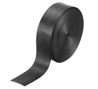 sourcing map 5 Yard 25mm PU Faux Leather Strips, Fold Over Leather Strap Roll Double Sided Faux Supplies for DIY Craft Projects, Black