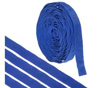 sourcing map 5 Yard Snap Button Tape Double Buckle for Sewing, Cotton Snap Button Trim Fastener Buckles Tape for Clothes Fabric DIY Craft, Blue