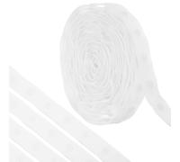 sourcing map 5 Yard Snap Button Tape for Sewing, Cotton Snap Button Trim Fastener Buckles Tape for Clothes Fabric DIY Craft, White