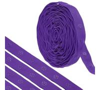 sourcing map 5 Yard Snap Button Tape for Sewing, Cotton Snap Button Trim Fastener Buckles Tape for Clothes Fabric DIY Craft, Purple