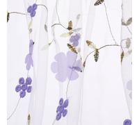 sourcing map 5 Yard Tulle Fabric 175"x51"3D Applique Flower Embroidery Mesh Lace Fabric for DIY Handmade Clothing Wedding Dress Skirt Home Curtain Decoration, White Purple