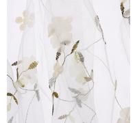 sourcing map 5 Yard Tulle Fabric 175"x51"3D Applique Flower Embroidery Mesh Lace Fabric for DIY Handmade Clothing Wedding Dress Skirt Home Curtain Decoration, White Beige