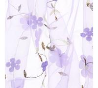 sourcing map 5 Yard Tulle Fabric 175"x51"3D Applique Flower Embroidery Mesh Lace Fabric for DIY Handmade Clothing Wedding Dress Skirt Home Curtain Decoration, Purple