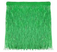 sourcing map 5 Yards 8 Inch Chainette Fringe Trim Tassel Sewing Trims Polyester Fringe Ribbon for DIY Sewing Crafts Clothing Lamp Shade Decoration, Green