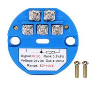 sourcing map -50-100C RTD PT100 Temperature Sensor Transmitter Module 4-20MA DC24V Temperature Amplifier for Thermocouple, PLC Modules