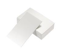 sourcing map 50 Business Card Stock 3.5" x 2" Blank Business Cards for Laser Printer Small Message Card Graffiti Scrapbooking DIY Thanks Cards, Silver