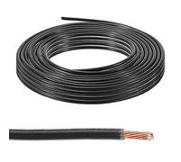 sourcing map 50 Feet 12AWG Gauge THHN Stranded Black UL Listed Copper Building Wire Nylon Jacket,PVC Insulation 600V Electrical Wire Copper Cable for Residential,Commercial,Industrial,Grounding