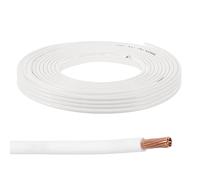 sourcing map 50 Feet 12AWG Gauge THHN Stranded White UL Listed Copper Building Wire Nylon Jacket,PVC Insulation 600V Electrical Wire Copper Cable for Residential,Commercial,Industrial,Grounding