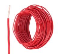 sourcing map 50 Feet Electrical Wire Insulated Solid Copper 14 AWG Hook Up Wire Cable THHN Wire Residential, Industrial, Grounding, Electrical Rated for 600 Volts,UL listed,Red