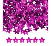 sourcing map 50 Gram Flower Loose Sequins, 10 mm Glitter Sequins Paillettes Bead for Clothing Accessories Embroidery Sewing DIY Art Crafts Supplies, Rose Red