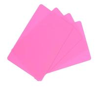sourcing map 50 Pack Blank PVC Cards 20mil ID Blank Credit Cards Waterproof & Double Sided Printing for ID Badge Printer, Graphics Pink
