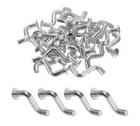 sourcing map 50 Pack Pallet Rack Drop Pin, 0.27 Inch Pallet Rack Safety Bolt Round Head S-shaped Bolt Universal Pins for Warehouse Racks and Shelving Units