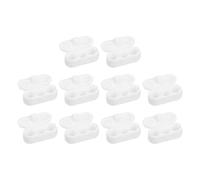 sourcing map 50 Pack Plastic Chain Connector, Blind Chain Connector Bead Ball Chain Cord Connectors Blind Cord Connector Fit 4mm Bead for Window Roman Roller Shades, White