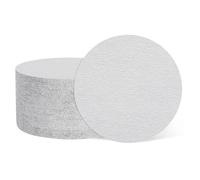 sourcing map 50 Pcs 125mm (5 Inch) Sanding Disc 180 Grit Hook and Loop Sandpaper Random Orbital Sander Pads for Woodworking Automotive Metal Polishing, White