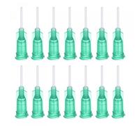 sourcing map 50 Pcs 18G Plastic Dispensing Needles, 1/2" PP Glue Needle Tube Blunt Luer Lock Tips with PP Flexible Needle for Liquid Glue Gun, Green