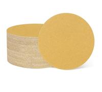 sourcing map 50 Pcs 3 Inch Sanding Discs 150 Grit Yellow Aluminum Oxide