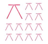 sourcing map 50 Pcs 5x7 Twist Tie Bows Satin Ribbon Bows Wrapping Bows for Craft DIY Sewing Wedding Decor Birthday Party Treat Bags Rose Red