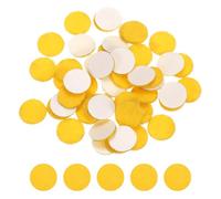 sourcing map 50 Pcs Adhesive Felt Circles, 1/2" Round Non-Woven Felt Pads Stickers Dots Pre Cut for DIY Crafts Sewing Handcraft Costume Holiday Decoration, Yellow