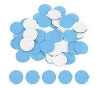 sourcing map 50 Pcs Adhesive Felt Circles, 1" Round Non-Woven Felt Pads Stickers Dots Pre Cut for DIY Crafts Sewing Handcraft Costume Holiday Decoration, Sky Blue