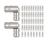 sourcing map 50 Pcs Barrel Hinges, 4 x 15 mm Jewelry Box Hinges Folding Concealed Brass Cylinder Hidden Barrel for Wooden Music Boxes Small Woodworking Projects Cabinet Doors, Silver