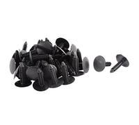 sourcing map 50 Pcs Black Plastic Rivet Buckle Ceiling Lining Trim Fastener Clips