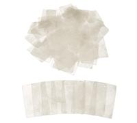 sourcing map 50 Pcs Capiz Shells, 40 mm x 60 mm Natural White Square Mica Sheets with Two Holes for DIY Craft Making Wind Chimes Home Decoration Wedding Decorations