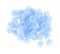 sourcing map 50 Pcs Ear Tips, Soft Silicone Earbud Cover with 4mm Connector Hole for in-Ear Headphones, Replacement Eartips Earpads fit Most in-Ear Headphones, Blue