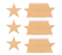sourcing map 50 Pcs Glitter Star Cutouts, 5 Inch Star Shape Glitter Paper, Confetti Cut Outs for Bulletin Board Wall Party Decoration Supplies, Champagne