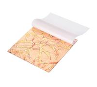 sourcing map 50 Pcs Gold Leaf Sheets 5.5" x 5.5" Imitation Gold Foil Sheets Variegated Booklet with Pattern for Crafts,Picture Frames,Nails and DIY Arts Decoration,Copper Coral