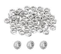 sourcing map 50 Pcs M4x0.7mm Hex Nuts, 316 Stainless Steel Metric Coarse Thread Hexagonal Hardware Nuts Fasteners for Electronic, Machine, DIY