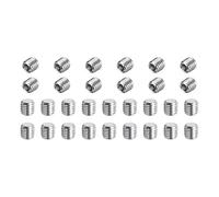 sourcing map 50 Pcs M5-0.8 x 5mm Grub Screws, 304 Stainless Steel Cup Point Allen Head Screws Internal Hex Socket Drive for Bathroom Fixtures Repair Furniture DIY Project