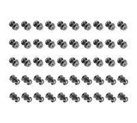 sourcing map 50 Pcs Mini Round Knobs, 9mm Small Drawer Pulls, Cabinet Knobs Handles Pull for Dresser Closet Jewelry Box Gift Cases, Black