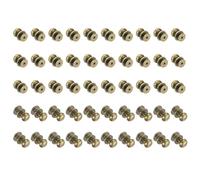 sourcing map 50 Pcs Mini Round Knobs, 9mm Small Drawer Pulls, Cabinet Knobs Handles Pulls for Dresser Closet Jewelry Box Gift Cases, Black